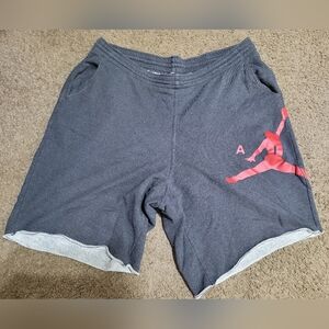 NIKE AIR JORDAN GRAY CITY FLEECE BASKETBALL JUMPMAN LOGO KNIT GYM MEN'S 3XL